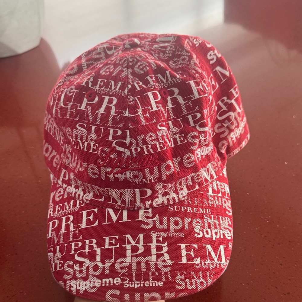 Supreme Bold Red Logo Hat
